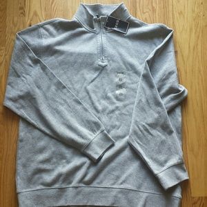 Izod gray half zip sweater