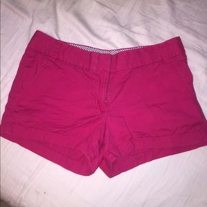 J Crew Chino 3'' Magenta Short