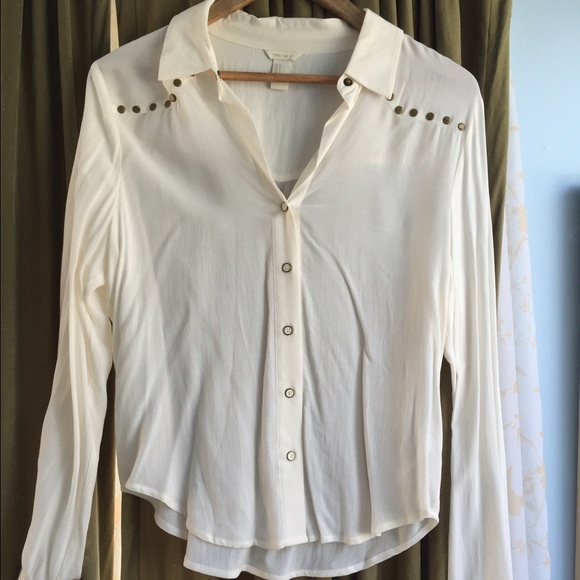 Forever 21 super soft studded blouse never worn