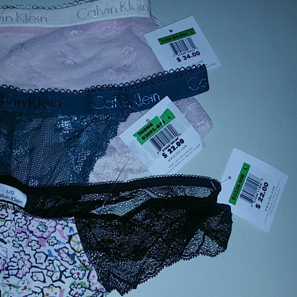 Set of 3 Calvin Klein panties L