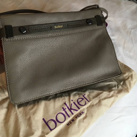 Grey/gunmetal botkier bag, worn 3 ways.
