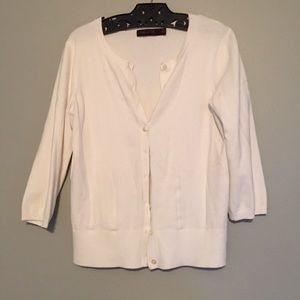 White cardigan