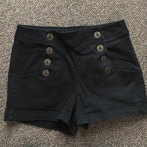 EXPRESS high waisted black shorts