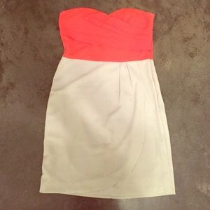 Coral/Grey party dress