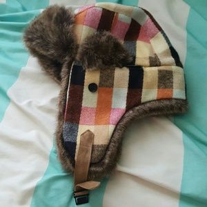 Fur trapper hat