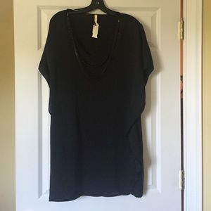 Black shift dress with remove-able necklace! NWT