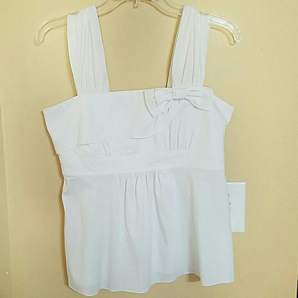 White Sleeveless Top