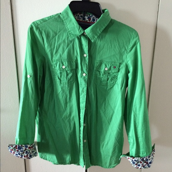 Tommy Hilfiger Green blouse - Picture 2 of 4