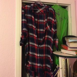 Flannel dress from Nordstrom.