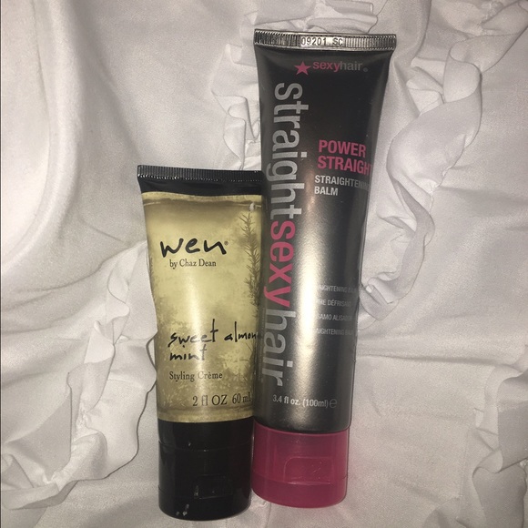 Bundle of hair products.
