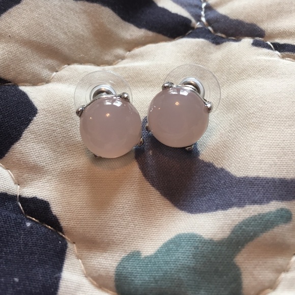 Loft pale pink bubble earrings