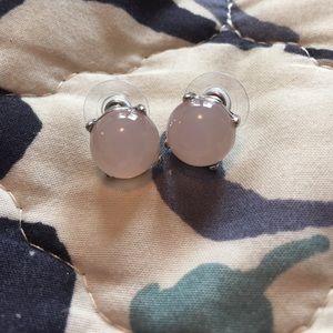 Loft pale pink bubble earrings