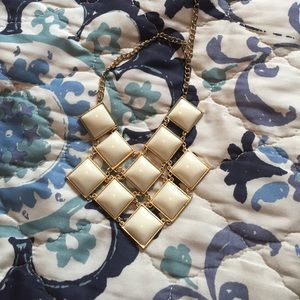 Charming Charlie white and gold necklace