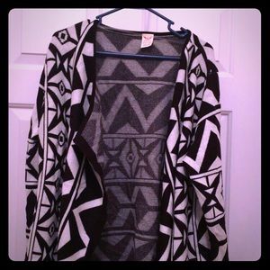 Tribal print cardigan
