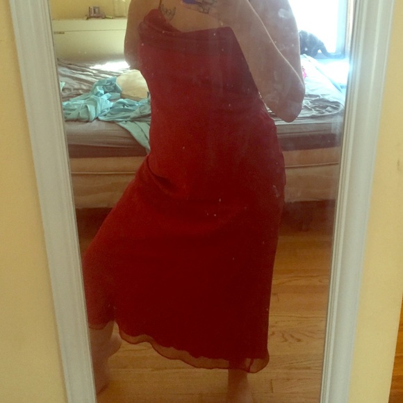dress red, maxi