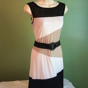 Dress Barn color block dress