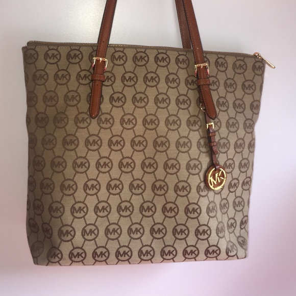 MK purse with leather handles