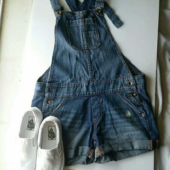 Jean Short Overalls