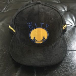 Warriors The City Suede Strapback