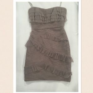 BCBGMaxAzria Strapless Tiered Tulle Dress