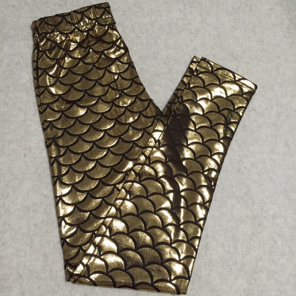 Metallic Gold Leggings