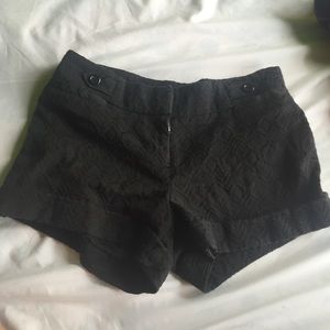 black shorts