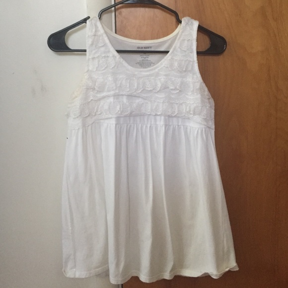 Lace white top