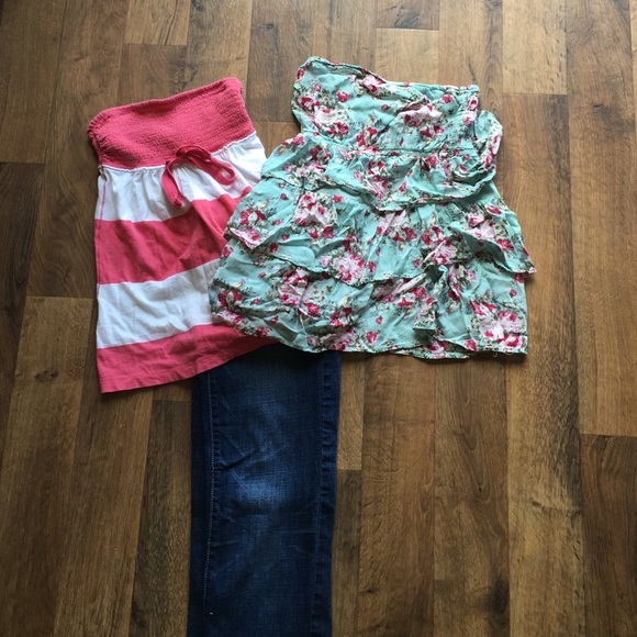 Bundle of strapless tops