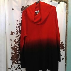 Size 1x Cate and Mallory cowl neck umbro sweater