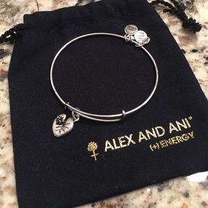 Alex and Ani Lily Pad Bracelet Russian Silver