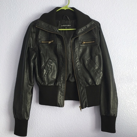 EUC Faux Leather Jacket