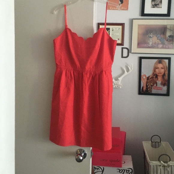 J. Crew Dresses - New with tags jcrew scallop dress J. Crew Dresses - New with tags jcrew scallop dress