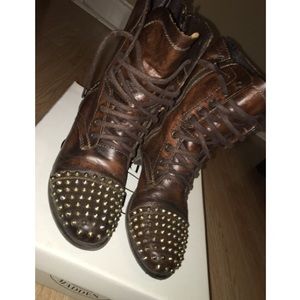 Steve Madden Tarnney Studded Combat Boots