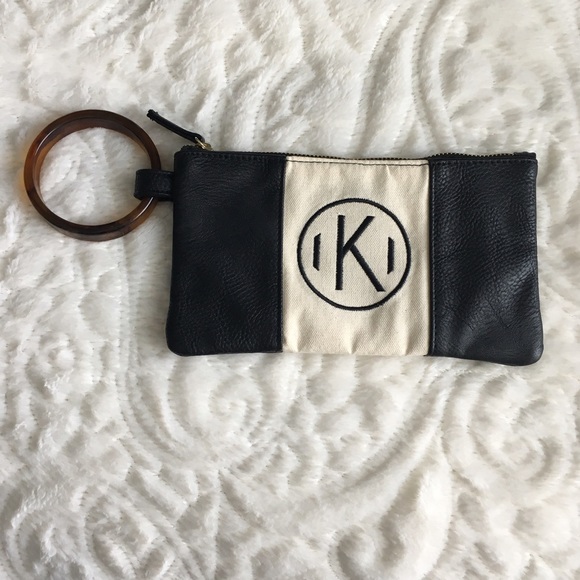 Black and white clutch