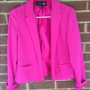 🎉CLOSET CLEAN OUT🎉Forever 21 Hot Pink Blazer