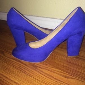 Blue Suede Heels