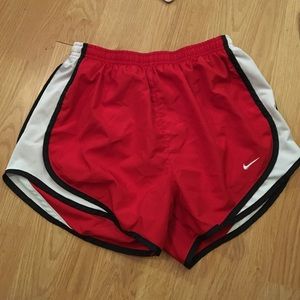 Nike dri fit red shorts