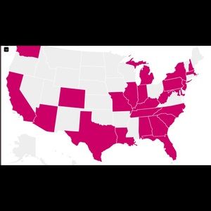States I've shipped to!