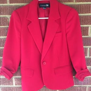 🎉CLOSET CLEAN OUT🎉Red Forever 21 Blazer