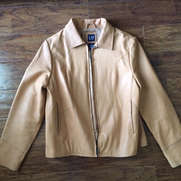 Genuine tan leather jacket