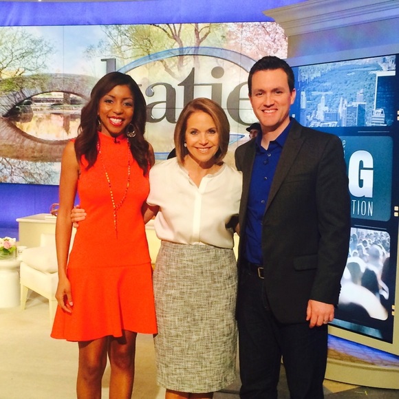 Pretty! Bright orange, drop waist dress H&M