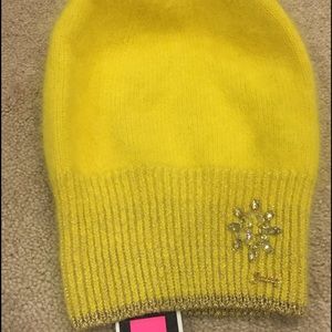 Yellow juicy couture winter beanie hat