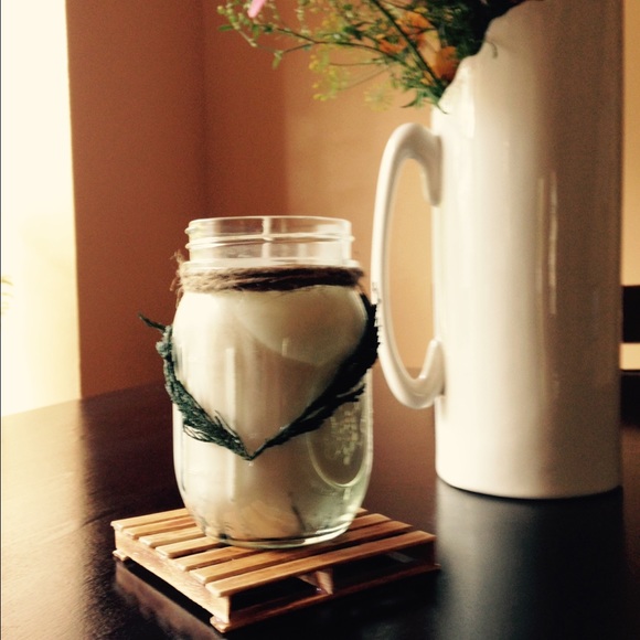 Candle with coaster!