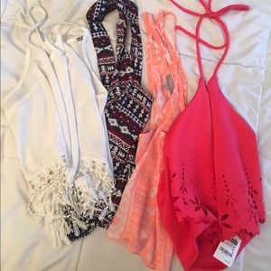 Bundle of 4 crop tops