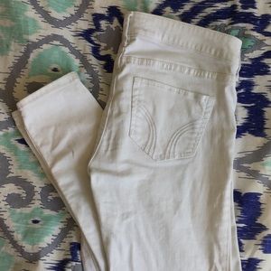 White hollister jeans
