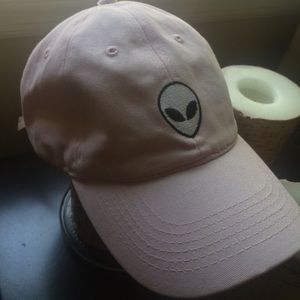 ‼️Custom embroidered pink alien dad hat‼️