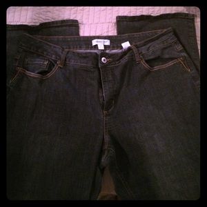 Stylish Coldwater Creek black denim jeans.