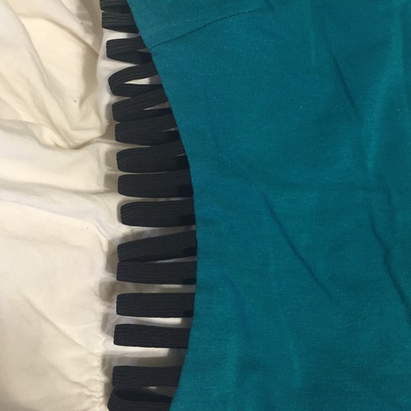 Boutique Teal Mini Dress with Side Cutouts - Picture 2 of 4