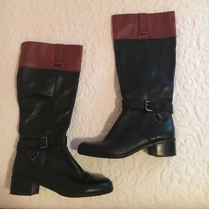 Bandolino zip up riding boots size 9m