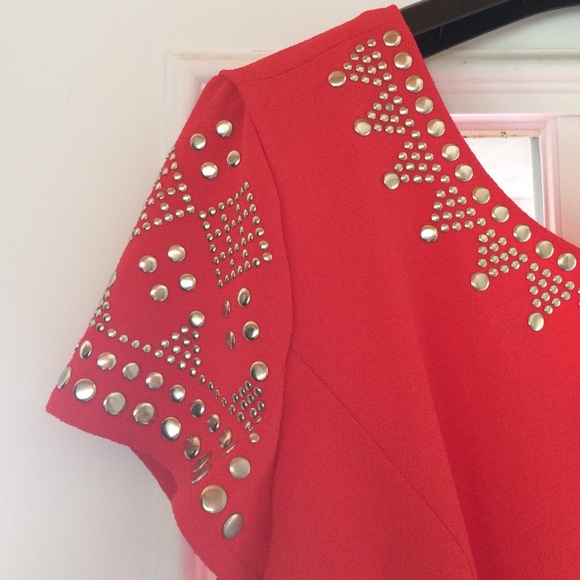 Red Modcloth studded dress